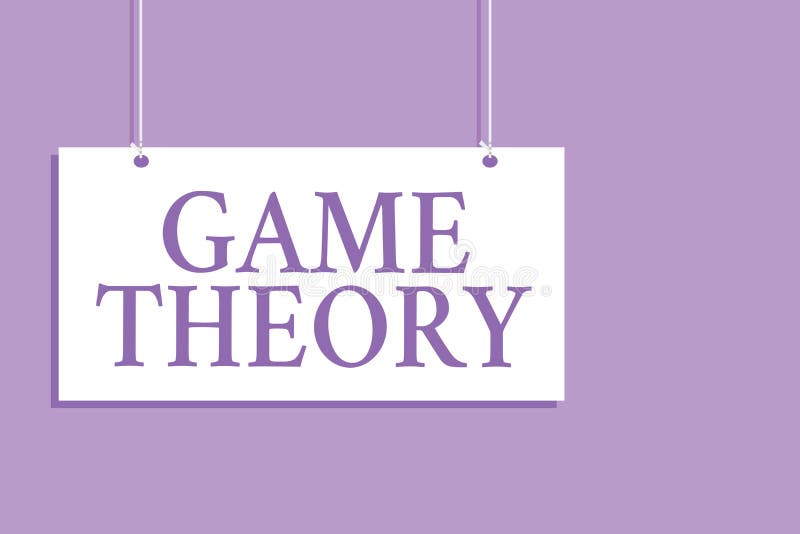 Het schrijven nota die Speltheorie tonen Bedrijfsfoto demonstratietak van wiskunde betreffende analyse van strategieën die BO han stock illustratie Het schrijven nota die Speltheorie tonen Bedrijfsfoto demonstratietak van wiskunde betreffende analyse van strategieën die BO han stock illustratie