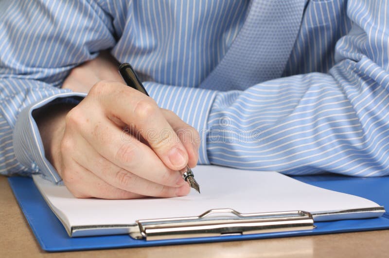 Het schrijven Nota's royalty-vrije stock afbeelding Het schrijven Nota's royalty-vrije stock afbeelding
