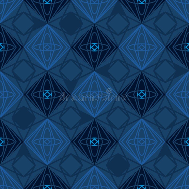 Het silhouet naadloos patroon van de diamantvorm vector illustratie Het silhouet naadloos patroon van de diamantvorm vector illustratie