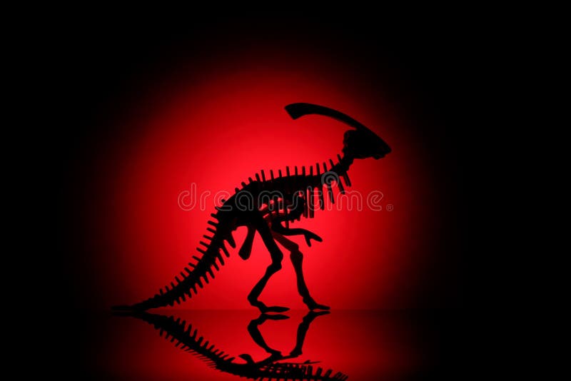 Het silhouet van de dinosaurus royalty-vrije stock foto's Het silhouet van de dinosaurus royalty-vrije stock foto's