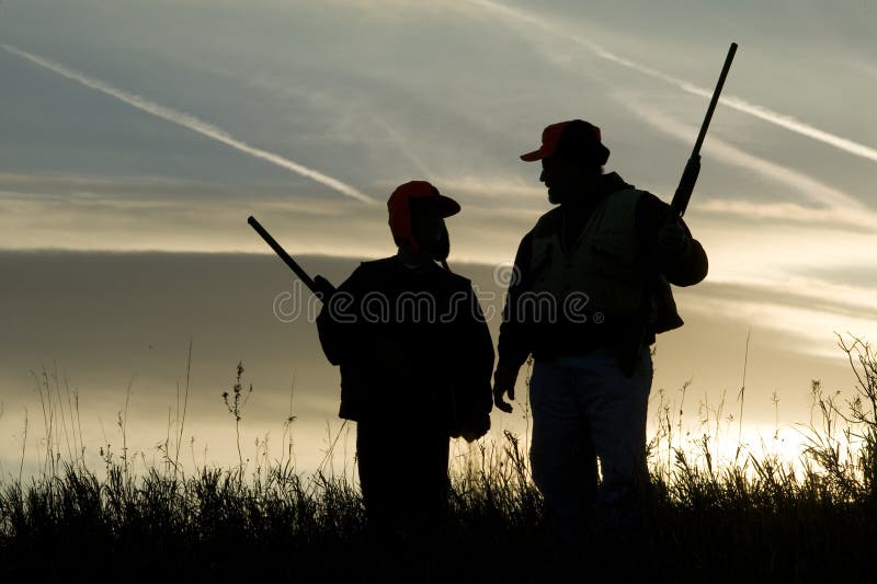 Het Silhouet van de jacht royalty-vrije stock fotografie Het Silhouet van de jacht royalty-vrije stock fotografie