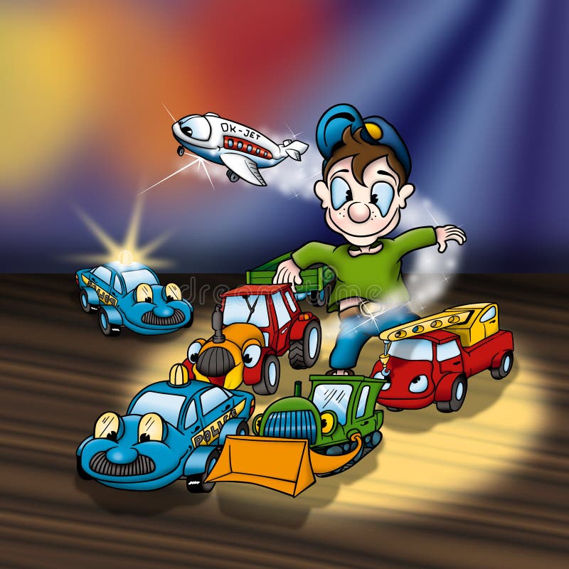 Het Speelgoed van het beeldverhaal vector illustratie Het Speelgoed van het beeldverhaal vector illustratie