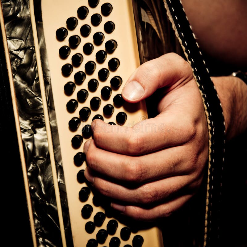Het spelen van de musicus harmonika royalty-vrije stock foto Het spelen van de musicus harmonika royalty-vrije stock foto