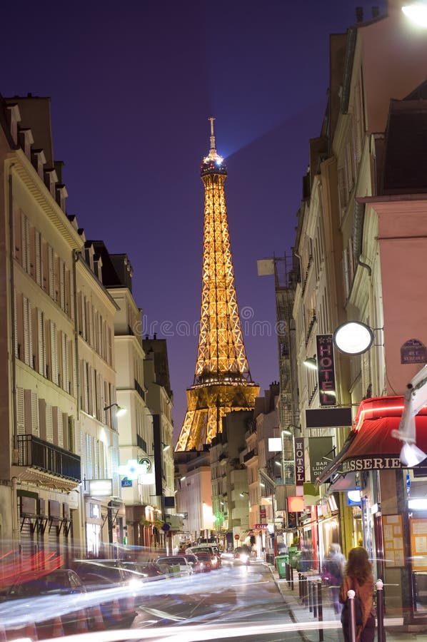 Spitsuur in Parijs royalty-vrije stock foto's