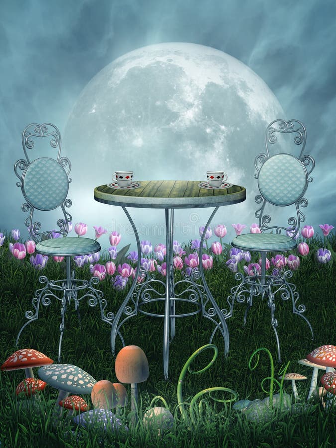 Het sprookjesland van de fantasie stock illustratie Het sprookjesland van de fantasie stock illustratie