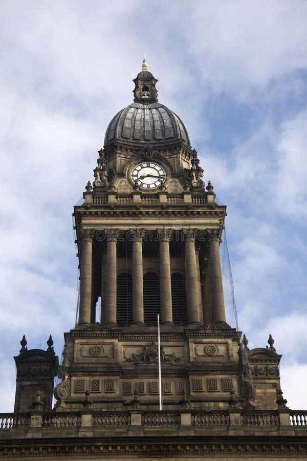 Het Stadhuis van Leeds, Yorkshire royalty-vrije stock afbeeldingen Het Stadhuis van Leeds, Yorkshire royalty-vrije stock afbeeldingen
