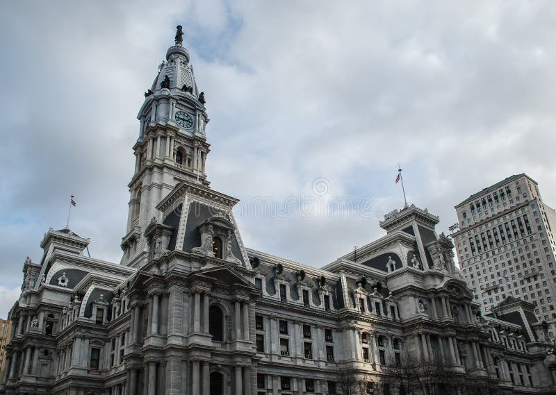 Het Stadhuis van Philadelphia, Philadelphia, Pennsylvania, de V.S. royalty-vrije stock afbeelding Het Stadhuis van Philadelphia, Philadelphia, Pennsylvania, de V.S. royalty-vrije stock afbeelding