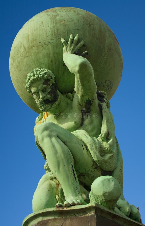 Het standbeeld blauwe hemel van Portmeirion
