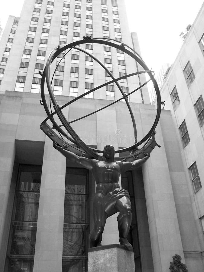 Het Standbeeld van de atlas royalty-vrije stock afbeeldingen Het Standbeeld van de atlas royalty-vrije stock afbeeldingen