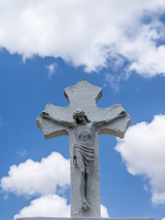 Standbeeld van de begraafplaats van Otrobanda stock foto's