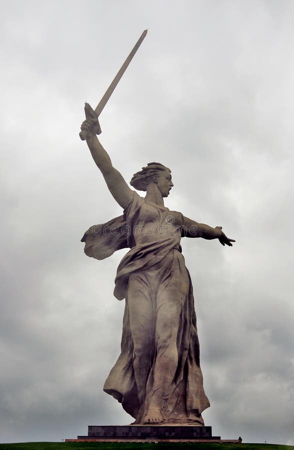 Het standbeeld van het vaderland Front View royalty-vrije stock afbeeldingen