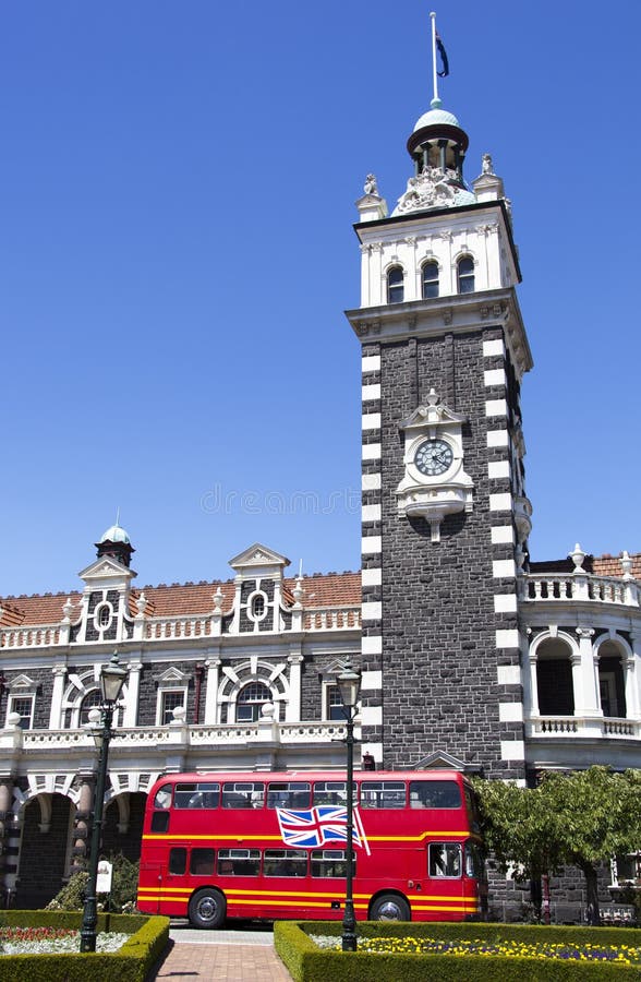 Het Station van Dunedin royalty-vrije stock afbeelding Het Station van Dunedin royalty-vrije stock afbeelding