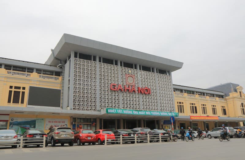 Hanoi Train station in downtown Hanoi Vietnam. Hanoi Train station in downtown Hanoi Vietnam.