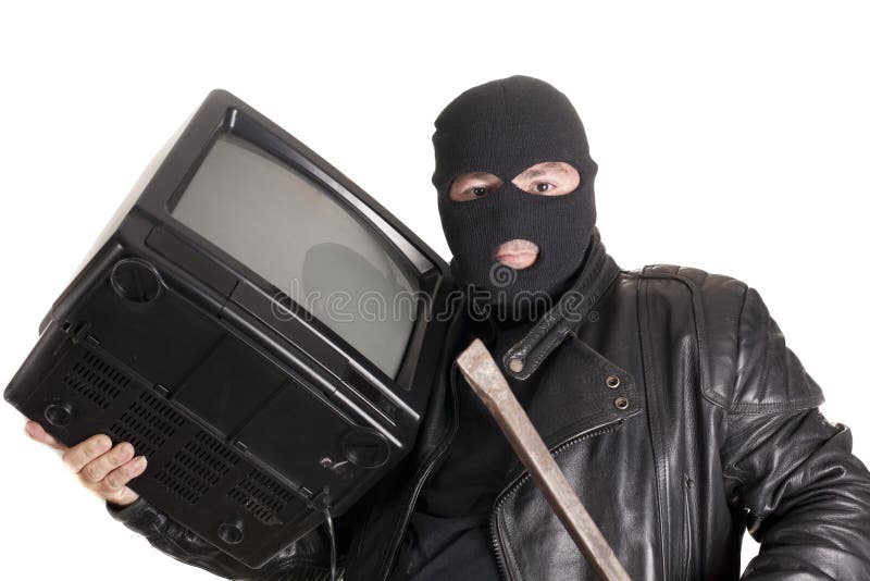 A thief stole a tv. A thief stole a tv