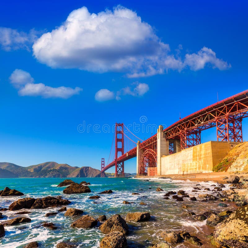 Het strand Californië van San Francisco Golden Gate Bridge Marshall stock fotografie Het strand Californië van San Francisco Golden Gate Bridge Marshall stock fotografie