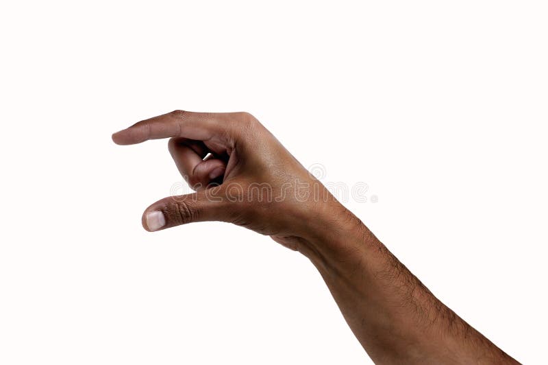 Het symbool van de hand op witte achtergrond royalty-vrije stock afbeelding Het symbool van de hand op witte achtergrond royalty-vrije stock afbeelding