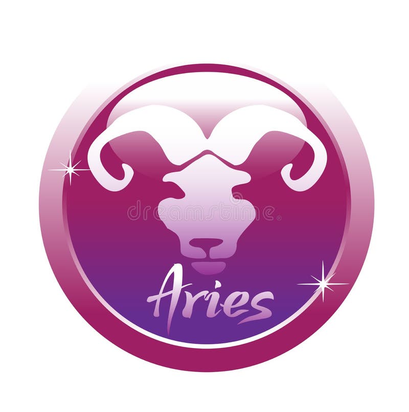 Abstract colorful illustration with the horoscope symbol of Aries. Abstract colorful illustration with the horoscope symbol of Aries