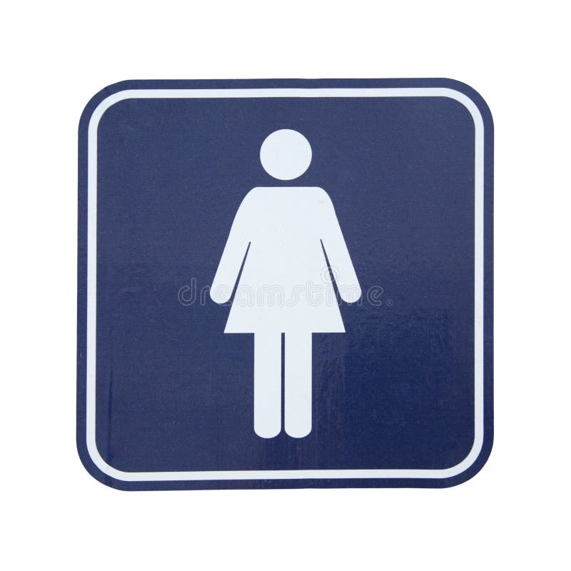 Het Symbool Van Vrouwentoilet Stock Foto - Image teken, toilet: