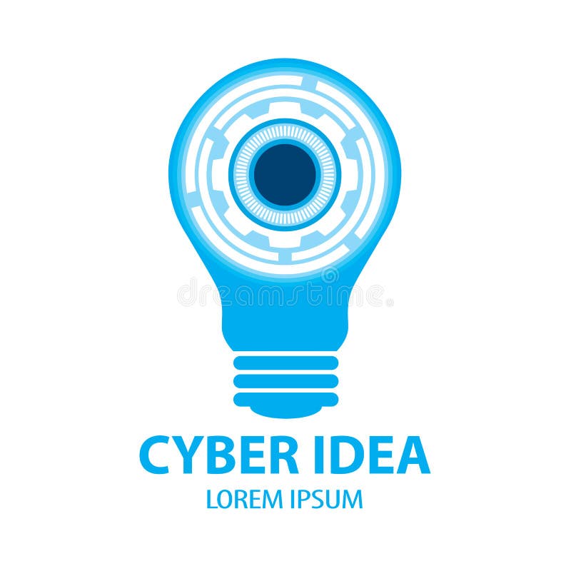 Het symboolpictogram van het Cyberidee stock illustratie
