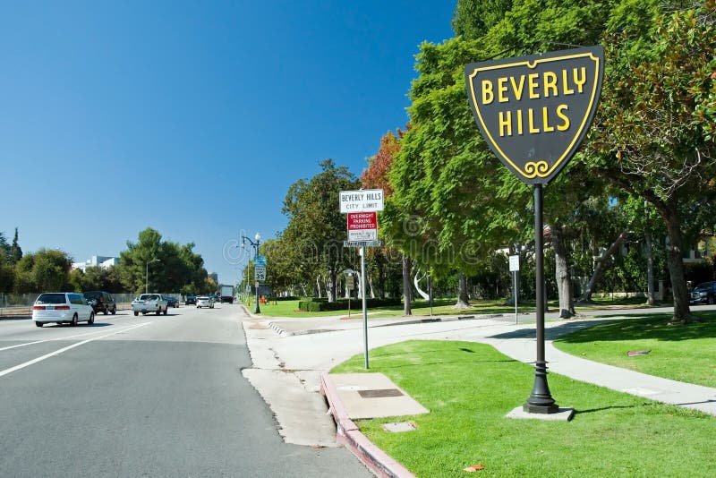 Het teken van Beverly Hills in het park van Los Angeles