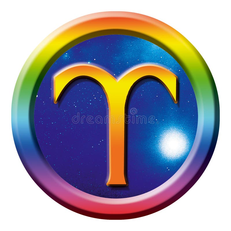 Astrological symbol of sign aries. Astrological symbol of sign aries