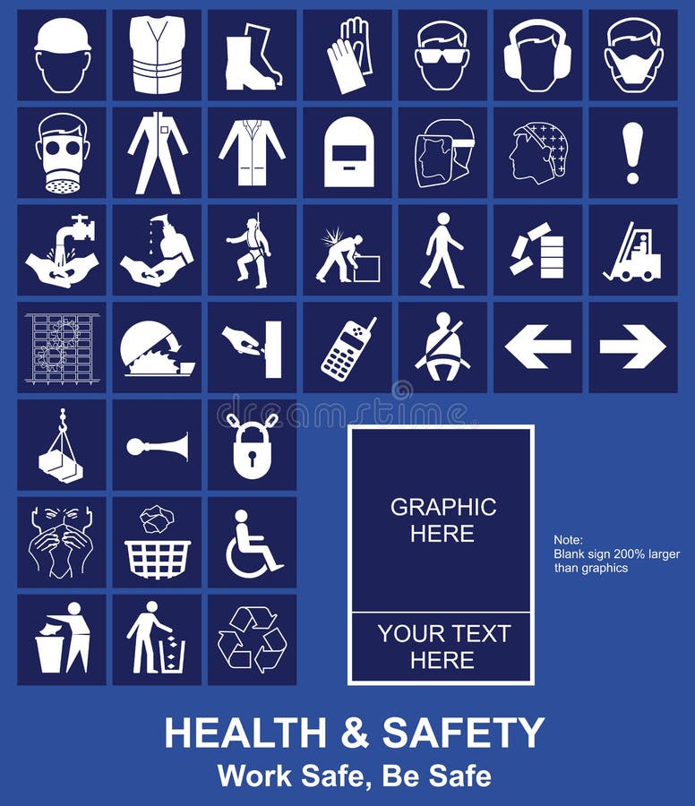 Het teken van de gezondheid en van de Veiligheid royalty-vrije illustratie Het teken van de gezondheid en van de Veiligheid royalty-vrije illustratie