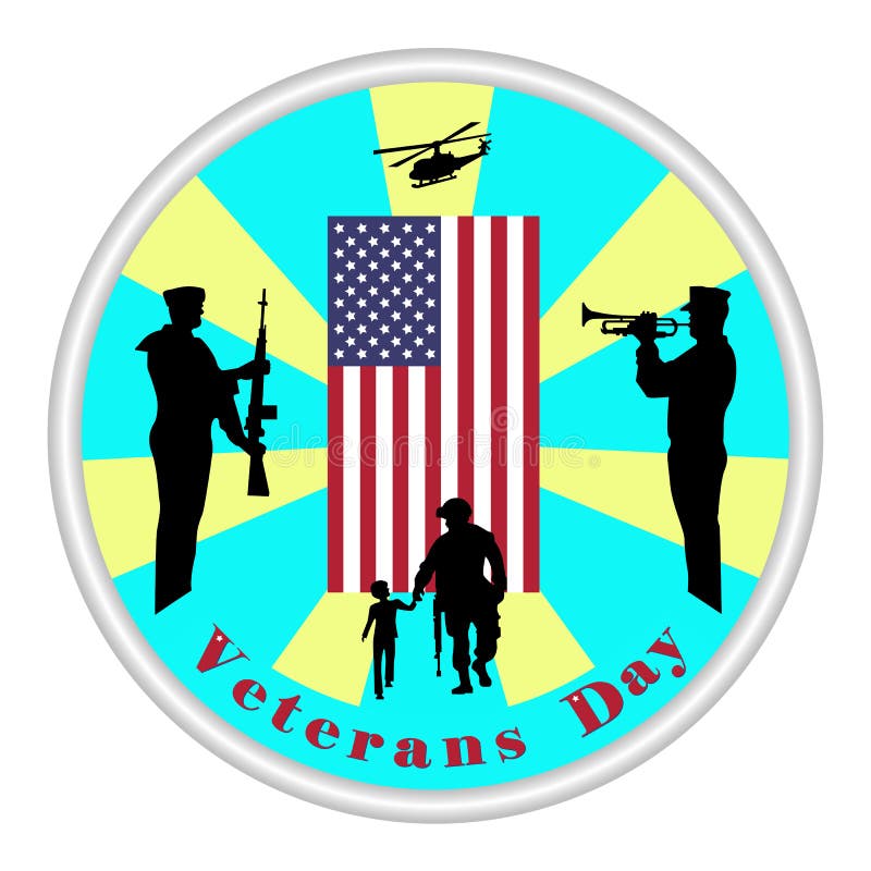 Het teken van de veteranendag Erend iedereen wie dienden vector illustratie Het teken van de veteranendag Erend iedereen wie dienden vector illustratie