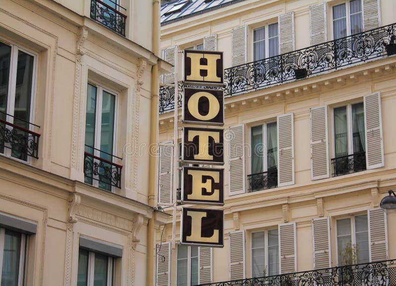 Het teken van het hotel royalty-vrije stock afbeelding Het teken van het hotel royalty-vrije stock afbeelding