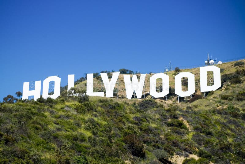Het Teken van Hollywood stock foto's Het Teken van Hollywood stock foto's