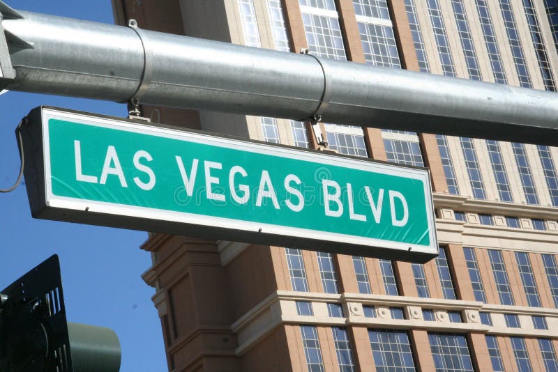 Het Teken van Vegas Blvd van Las
