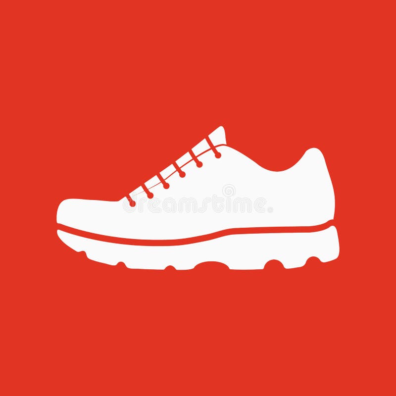 The sneaker icon. Shoes symbol. Flat Vector illustration. The sneaker icon. Shoes symbol. Flat Vector illustration