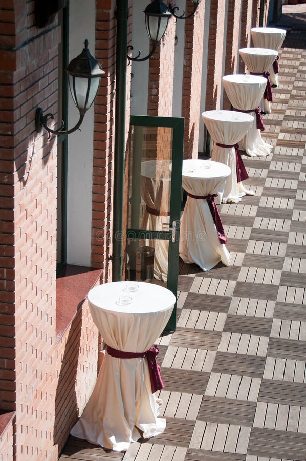 Het terras van de gebeurtenissenzaal royalty-vrije stock foto Het terras van de gebeurtenissenzaal royalty-vrije stock foto
