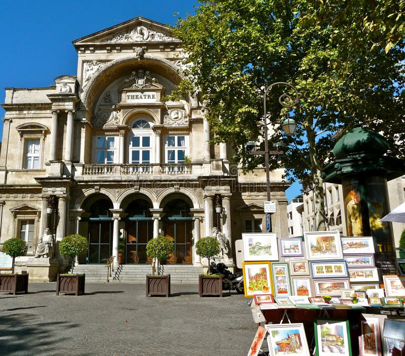 Het theater van Avignon royalty-vrije stock foto's Het theater van Avignon royalty-vrije stock foto's