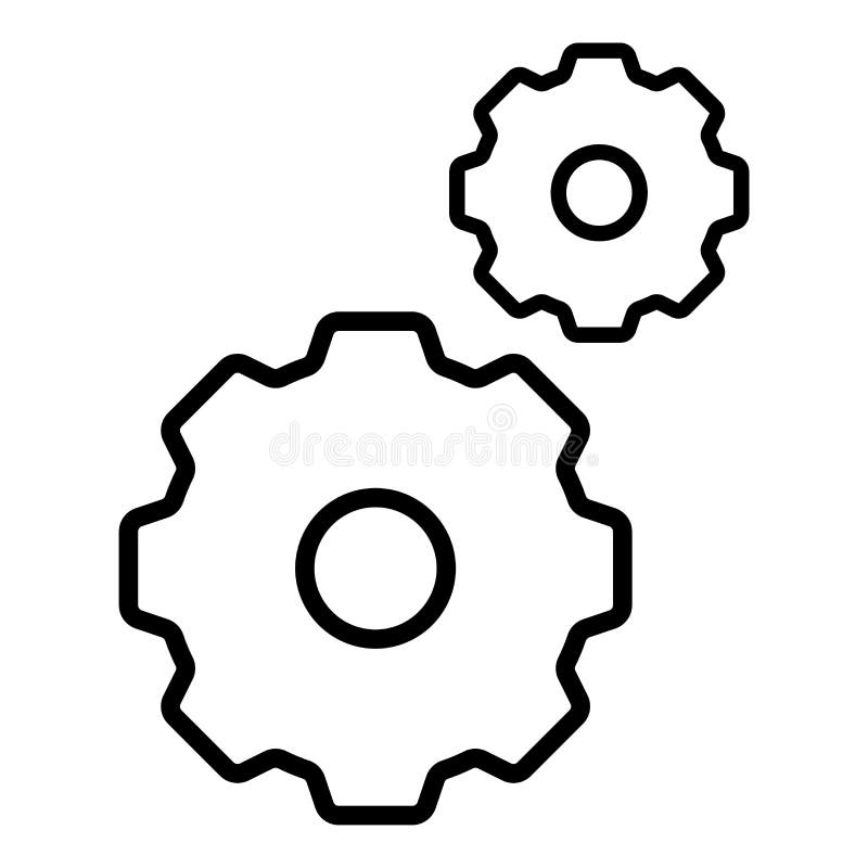 Het toestellenpictogram isoleerde zwart overzicht op witte achtergrond royalty-vrije illustratie Het toestellenpictogram isoleerde zwart overzicht op witte achtergrond royalty-vrije illustratie