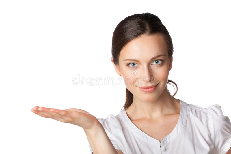 Zakenvrouw in beeld royalty-vrije stock fotografie