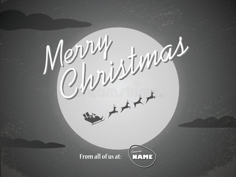 Het uitstekende malplaatje van de Kerstmiskaart Klassieke hollywood royalty-vrije illustratie Het uitstekende malplaatje van de Kerstmiskaart Klassieke hollywood royalty-vrije illustratie