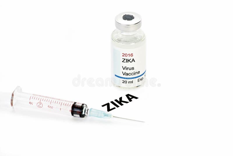 Het Vaccin van het Zikavirus stock foto's Het Vaccin van het Zikavirus stock foto's