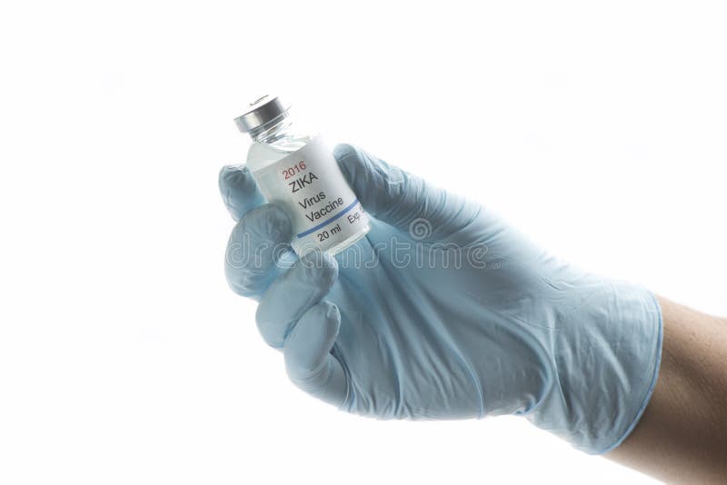 Het Vaccin van het Zikavirus royalty-vrije stock foto's Het Vaccin van het Zikavirus royalty-vrije stock foto's