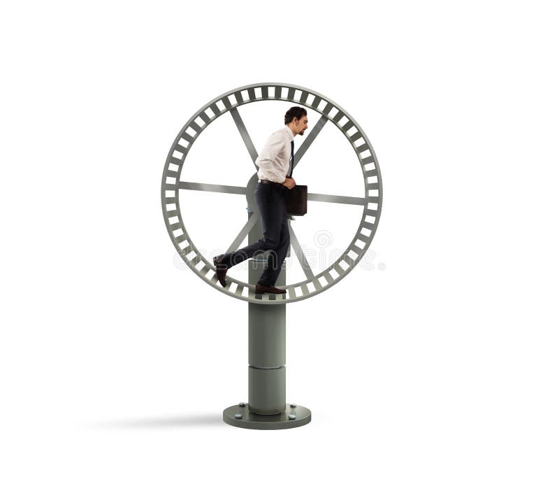 Het van een lus voorzien het leven voor een zakenman stock foto's Het van een lus voorzien het leven voor een zakenman stock foto's