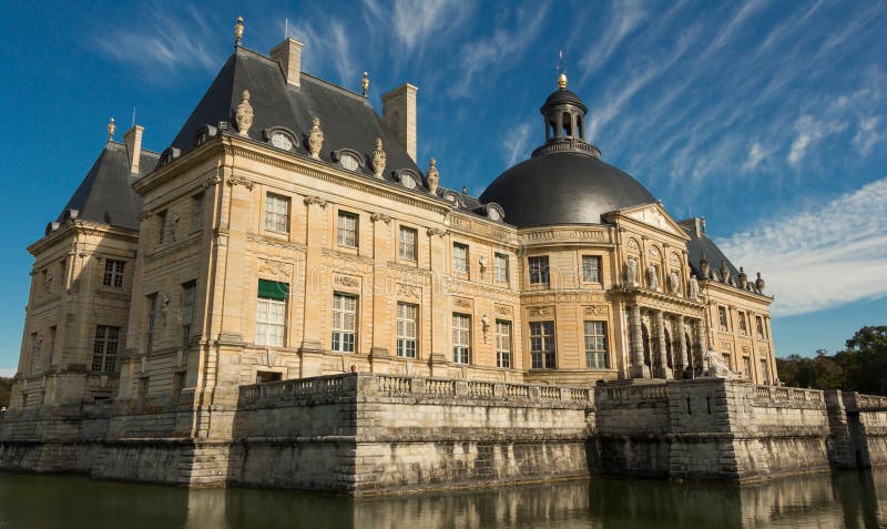 Het vaux-le-Vicomte kasteel, Frankrijk stock foto Het vaux-le-Vicomte kasteel, Frankrijk stock foto