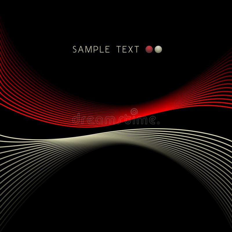 Het vector Abstracte Ontwerp van Golven royalty-vrije illustratie Het vector Abstracte Ontwerp van Golven royalty-vrije illustratie