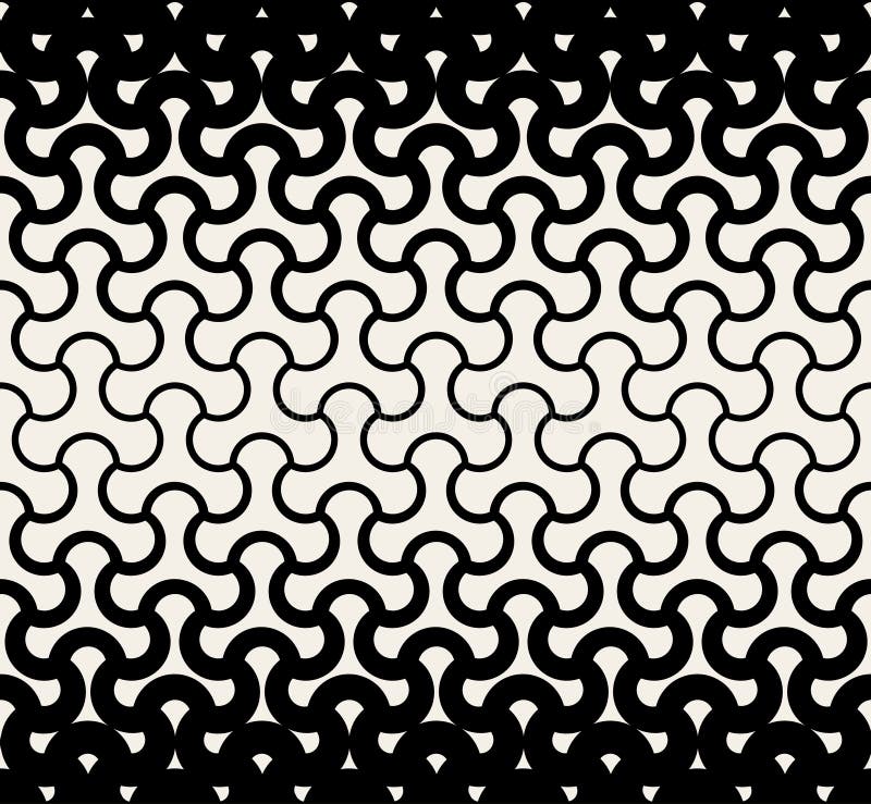 Vector naadloos afgerond driehoekig halftone patroon royalty-vrije illustratie