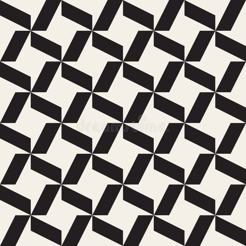 Het vector Naadloze Zwart-witte Geometrische Patroon van Sterrenrechthoeken royalty-vrije illustratie Het vector Naadloze Zwart-witte Geometrische Patroon van Sterrenrechthoeken royalty-vrije illustratie