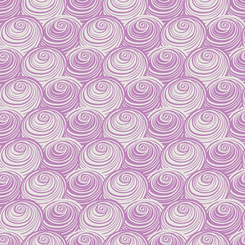 Het vector purpere roze wervelt spiralen herhaalt patroon Perfectioneer voor stof, het scrapbooking, behangprojecten vector illustratie Het vector purpere roze wervelt spiralen herhaalt patroon Perfectioneer voor stof, het scrapbooking, behangprojecten vector illustratie