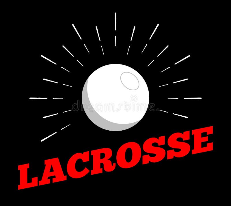 Het vector van het de balembleem van de lacrossesport van de het pictogramzon art. van de de drukhand getrokken uitstekende lijn vector illustratie Het vector van het de balembleem van de lacrossesport van de het pictogramzon art. van de de drukhand getrokken uitstekende lijn vector illustratie