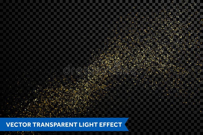 Het vectordeeltjes gouden stof, het flikkeren schittert textuur vector illustratie Het vectordeeltjes gouden stof, het flikkeren schittert textuur vector illustratie