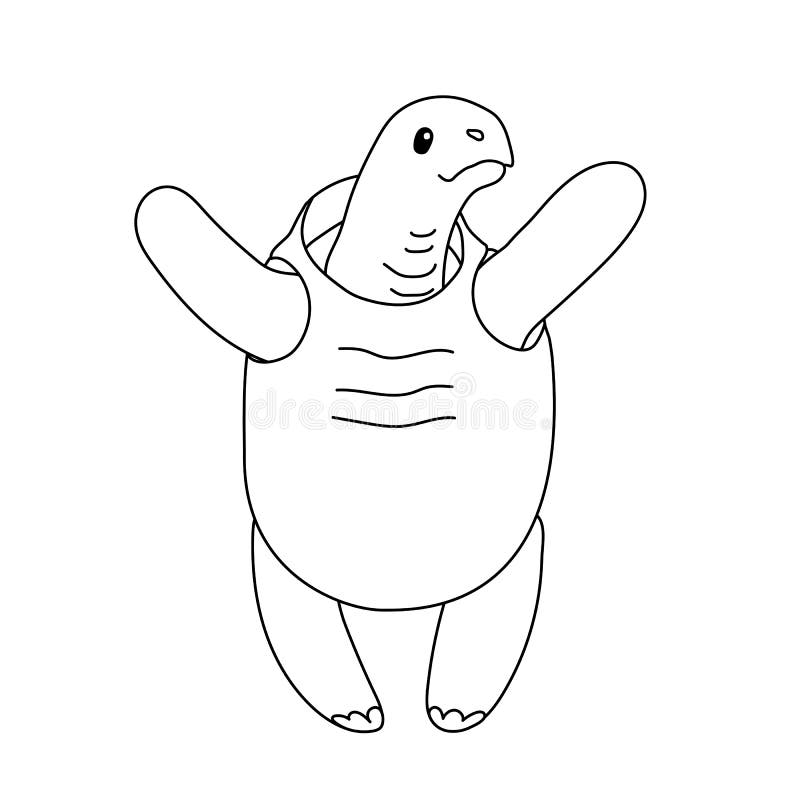Het vectordier van het lijnbeeldverhaal clipart royalty-vrije illustratie Het vectordier van het lijnbeeldverhaal clipart royalty-vrije illustratie