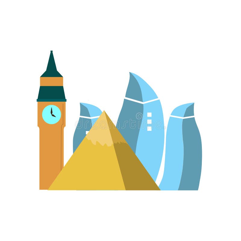 Het het vectordieteken en symbool van het oriëntatiepuntpictogram op witte achtergrond, het concept van het Oriëntatiepuntembleem vector illustratie Het het vectordieteken en symbool van het oriëntatiepuntpictogram op witte achtergrond, het concept van het Oriëntatiepuntembleem vector illustratie