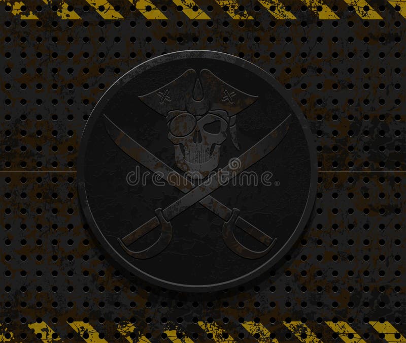 Het vectorembleem van ijzerpiraten vector illustratie Het vectorembleem van ijzerpiraten vector illustratie