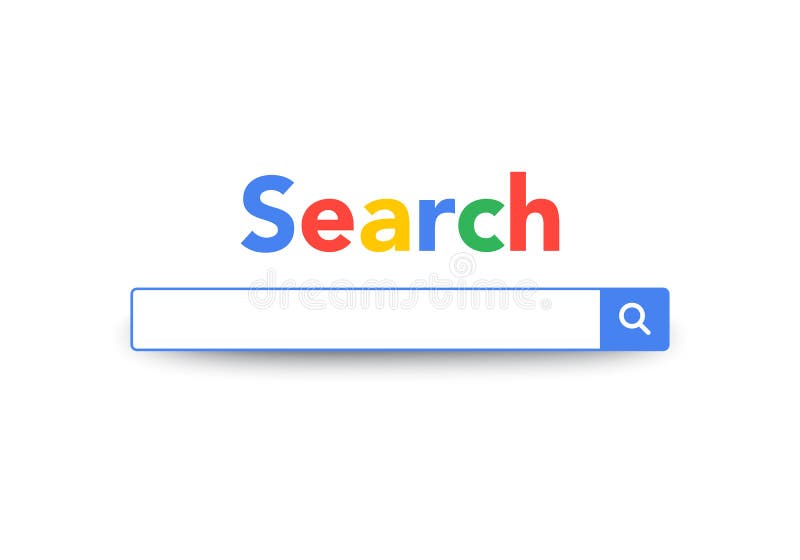 Het vectorontwerp van de de Bardienst van het Elementenzoeken, de Motor van de Zoekenmachine, UI-Browser Malplaatje Het vectorontwerp van de de Bardienst van het Elementenzoeken, de Motor van de Zoekenmachine, UI-Browser Malplaatje